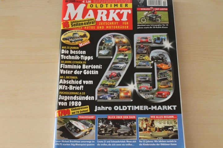 Deckblatt Oldtimer Markt (10/2005)